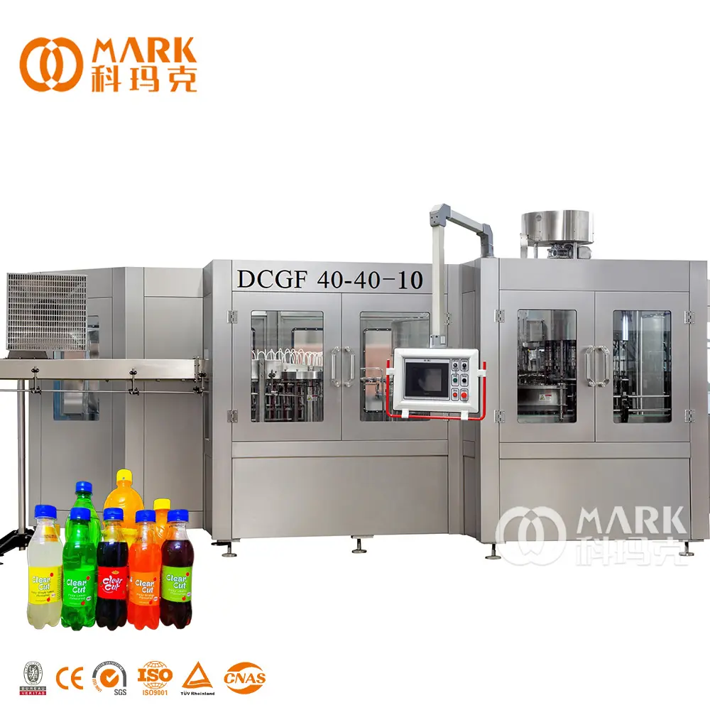 Whole Line Solution Champagne Cola And Pineapple Lemon Flavor Soda Equipment For Carbonated Soft Drinking Factory