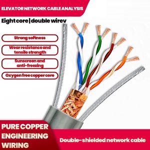 Плоский экранированный кабель для лифта traveling Cat6 для камеры видеонаблюдения - Product Image 2
