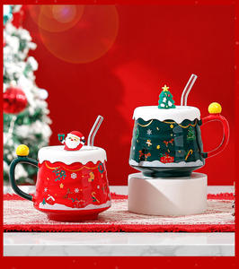 Mug à café de Noël de grande capacité au design luxueux, tasse à eau pour la maison - Product Image 6