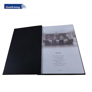 Couverture rigide personnalisée Restaurant <span class=keywords><strong>Menu</strong></span> et livre de cuisine Impression offset sur papier d'art Papier couché en carton - Product Image 2