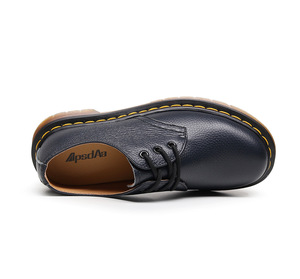 Zapatos de <span class=keywords><strong>vestir</strong></span> de <span class=keywords><strong>mujer</strong></span> para dama, mocasines de cuero genuino de diseño Retro, zapatos de tacón para <span class=keywords><strong>mujer</strong></span>, zapatillas de plataforma, aumento de altura, elegante Preppy - Product Image 6
