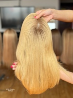 Prothèse capillaire SHY à partie libre, en cheveux naturels chinois, base mono, densité personnalisable, vente en gros pour distributeurs