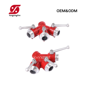 Válvula Divisora de Agua de <span class=keywords><strong>2</strong></span>/<span class=keywords><strong>3</strong></span> Vías Tipo Mariposa/Bola con Acoplamientos de 65mm y 80mm para Equipos y Accesorios Contra Incendios - ¡Venta Caliente! - Product Image 2