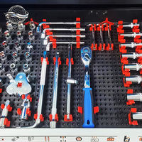 Organisateur mural pour outils de mécanicien, panneau perforé en acier robuste pour garage automobile, rangement pour établi