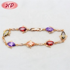 Nouveau Bracelet en Zircon de Design Tendance 2018, Bijoux en Or 18K pour Femmes et Filles, Vente en Gros - Product Image 5