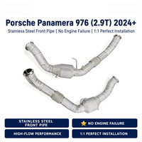 Tubo de Escape Delantero de Acero Inoxidable Sin Fallos de Motor para Porsche Panamera 976 2.9T 2024+ Tubo de Escape de Alto Rendimiento para Carreras Mejora de Potencia