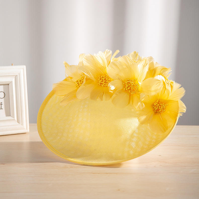 New Fashion Tea Party Hair Fascinators Accessories Wedding Feather