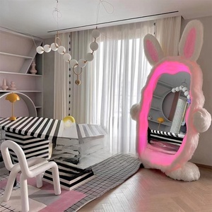 <span class=keywords><strong>Miroir</strong></span> sur <span class=keywords><strong>pied</strong></span> LED pleine longueur en forme <span class=keywords><strong>de</strong></span> lapin Kawaii pour chambre <span class=keywords><strong>de</strong></span> fille, projet hôtelier, commande en gros - Product Image 1