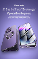 Coque de protection intégrale à 360 degrés pour téléphone portable, étui magnétique pour iPhone 18 17 13 14 15 16 18 Pro Max avec protection en verre frontal