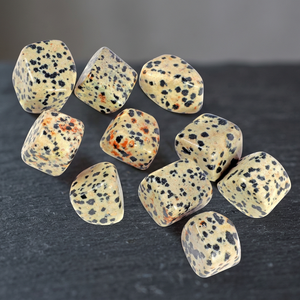 Piedras Pulidas de Jaspe Dálmata, Cristales de Gemas de Forma Libre para Feng Shui, Arte Coleccionable, Sanación e Inspiración - Product Image 2