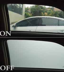 Film intelligent auto-adhésif PDLC pour vitres, film intelligent pour vitres, blanc laiteux électrochromique pour voiture - Product Image 1