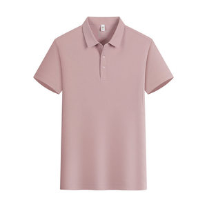 Polo Shirt Solid Color Polyester Fiber Short Sleeve Daily Wear - Product Image 1