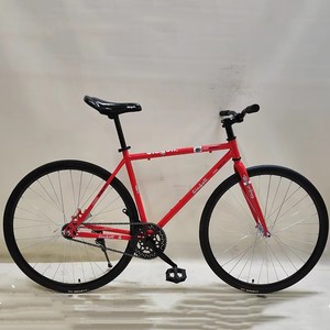Vélo de route <span class=keywords><strong>fixie</strong></span> 700C en acier, à vitesse unique, avec double frein V, jantes en aluminium et cadre rigide – Vente en gros - Product Image 1