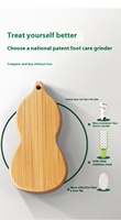 Écologique Lisse Simple Mode Style Râpe À Pieds Portable Poils De Bambou Bois Callus Remover Pédicure Outil