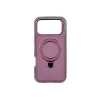 Coque de téléphone antichoc 3-en-1 détachable en TPU+PC dépoli transparent avec support magnétique pour vente en gros