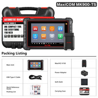Autel MaxiCOM MK900TS MK900-TS Scanner de diagnostic et d'inspection de véhicule sans fil TPMS