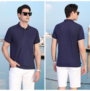 <span class=keywords><strong>Polo</strong></span> de piqué de algodón de ajuste regular para hombre de 200gsm personalizado camisa de golf de manga corta de moda de verano de piqué con cierre de tres botones - Product Image 4