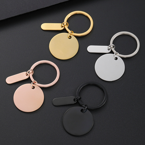 रिक्त कीरिंग डिय लेजर स्टेनलेस स्टील कीचेन कुत्ते पालतू आईडी टैग यूव प्रिंटिंग उत्कीर्ण लोगो धातु पेंटीक - Product Image 1