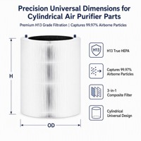 Filter Pengganti HEPA Asli H13 untuk Pembersih Udara 211i Max, Filter 3-in-1 untuk Partikel, Karbon Aktif, dan Asap, Ramah Lingkungan untuk Rumah Tangga
