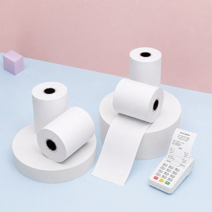 Papier thermique en rouleau 57x40mm, 55g/m², vente en gros, 100 rouleaux/carton, 57mm x 13mm - Product Image 1