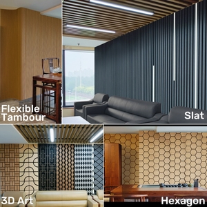 Hiện đạ<span class=keywords><strong>i</strong></span> hình lục giác tường trang trí cách âm Bảng đ<span class=keywords><strong>i</strong></span>ều khiển âm thanh cho vật nuô<span class=keywords><strong>i</strong></span> WPC gỗ Veneer tường thiết bị cho Studios và căn hộ - Product Image 4