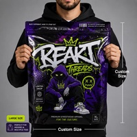 Sacs d'emballage en Mylar refermables à fermeture éclair, imprimés sur mesure, anti-odeur, pour casquettes de baseball, t-shirts, sweats à capuche et vêtements streetwear