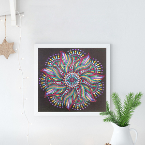 Pittura diamante 5D fai da te molto bella decorazione della casa modellazione diamante Mandala fioritura colore pittura diamante personalizzata - Product Image 4