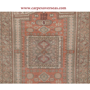 พรม oushak ที่สวยงามและสะดวกสบายขนสัตว์ผูกปมมือสำหรับห้องนั่งเล่นบ้านขนาดใหญ่ทนคราบและต้านจุลชีพ - Product Image 4