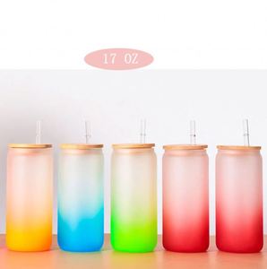 Nueva Taza de Vidrio Esmerilado de Borosilicato de Alta Calidad para Café, con Tapa y Pajita de Vidrio, en Oferta - Product Image 3
