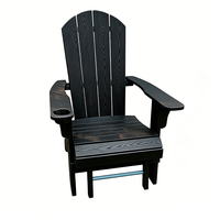 Chaises Adirondack pliantes en plastique modernes et imperméables pour l'extérieur, idéales pour les villas, les jardins et les hôtels, avec repose-pieds escamotable – Offre Spéciale