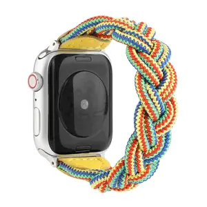 Cinturino orologio personalizzato per iWatch 38mm 42mm cinturino in tessuto intelligente ricambio per Apple Watch serie