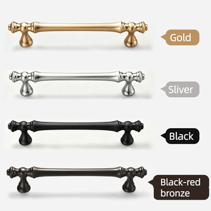 Armadio di Design Vintage europeo maniglia <span class=keywords><strong>per</strong></span> <span class=keywords><strong>mobili</strong></span> oro nero argento zinco <span class=keywords><strong>per</strong></span> cucina armadio cassettone-grossista - Product Image 3