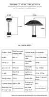 Nouvelles lampes paysagères LED Overseasdesign HEX-13 - Construction en plastique, indice de protection IP54, lumière de camping multifonctionnelle, lumière stroboscopique d'urgence