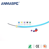 ANMASPC Corps transparent Polycarbonate Nano Microduct Bloc de gaz Connecteur Microduct Tube Divisible Nano Gas-Block XDDS10mm