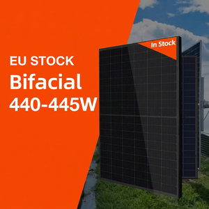 Panel solar monocristalino Sunplus All Black de 445W con celdas de corte medio, módulo fotovoltaico disponible en EE. UU. para techos residenciales - Product Image 1