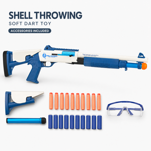 Lanceur de balles souples XM1014 avec éjection de douilles – <span class=keywords><strong>Jouet</strong></span> pistolet automatique en gros pour enfants, idéal pour le plaisir en extérieur - Product Image 1