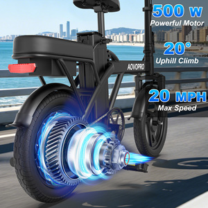 Entrega Rápida Bicicleta Eléctrica Plegable de 14 Pulgadas con Motor de 500W, Bicicleta Eléctrica Urbana para Adultos con Batería de 48V, Stock en Almacén de Alemania - Product Image 4