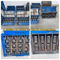 Maquinaria para Fabricar Ladrillos Enclavables, Máquina Automática Pequeña para Formar Bloques de Hormigón 4-35