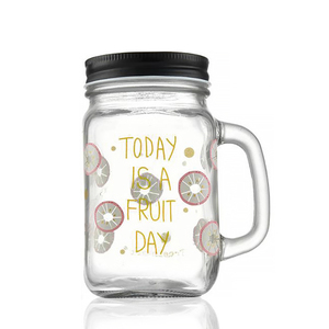 16oz 500ml Mug với tùy chỉnh màn hình <span class=keywords><strong>in</strong></span> ấn bán buôn Glass <span class=keywords><strong>Mason</strong></span> Jar cup với rơm và miệng rộng - Product Image 4