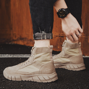 Bottes d'hiver pour chantier, résistantes à l'usure, en cuir véritable, imperméables, confortables, antidérapantes, doublure en fourrure, bottes unisexes - Product Image 5