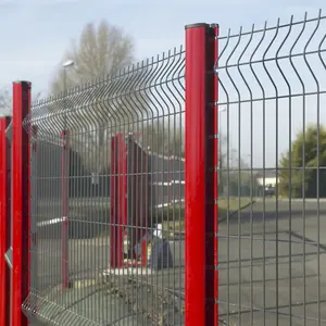 Индивидуальный открытый садовый забор 3d Security v сетчатый забор с персиковым столбом