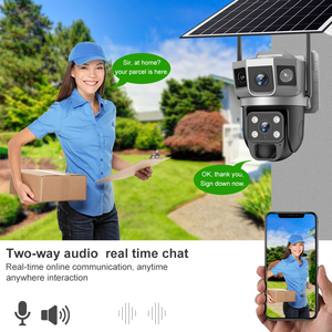 防水屋外ソーラーCCTV WiFiカメラ大型バッテリーホームセキュリティナイトビジョン人間検出モニターOEM ODM - Product Image 6