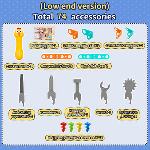 어린이를위한 교육용 DIY 조립 키트 엔지니어링 도구 세트 실습 학습을위한 다양한 구성 요소 창조적 인 건설 - Product Image 6