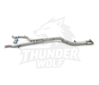 Tuyaux d'échappement intermédiaires en acier inoxydable 304 à haut débit HT Performance, 3,5 pouces, ajustement parfait pour BMW F80 M3/F82 M4 S55 3.0T