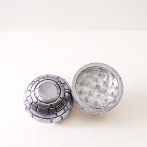 Novelty Round Ball Zinc Alloy <b>Herb</b> <b>Grinder</b> 53mm 3 Layers Manual Stainless Steel Tobacco <b>Herb</b> <b>Grinder</b> - Product Image 3