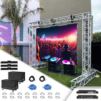 Écran LED pour événements extérieurs 500*1000mm P3.91 P4.81 Mur vidéo publicitaire à louer