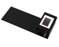 Table de travail noire pour technicien en extension de cils, avec tableau d'affichage magnétique pour extensions de cils – Fournitures pour pose de cils – Vente chaude
