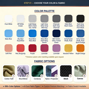 Casquette de Baseball en Coton à Visière Courbe 6 Panneaux Personnalisable Usine, Broderie 3D, Denim Effiloché, Haute Qualité - Product Image 6