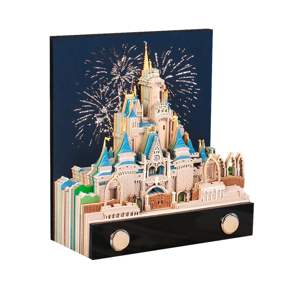 Cinderella Castle Fairytale Princess Snow White 3D Paper Crafts Memo Pad Holiday Gifts For Kids Children