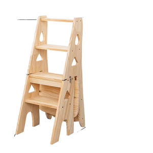 Silla Plegable de Madera de Cinco Peldaños de Diseño Moderno para Hogar, Oficina, Apartamento, Comedor, Escuela, Hospital, Hotel, Muebles para el Hogar - Product Image 5